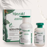 Mayraki Organic Hydrolyzed Keratin Instant Smoother System - Organic Keratin treatment for damaged hair, organic keratin treatment at home, natural Brazilian blowout for instant smooth hair | 6th Generation, Formaldehyde-free, Set of 2