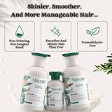 Mayraki Organic Hydrolyzed Keratin Instant Smoother System - Organic Keratin treatment for damaged hair, organic keratin treatment at home, natural Brazilian blowout for instant smooth hair | 6th Generation, Formaldehyde-free, Set of 2