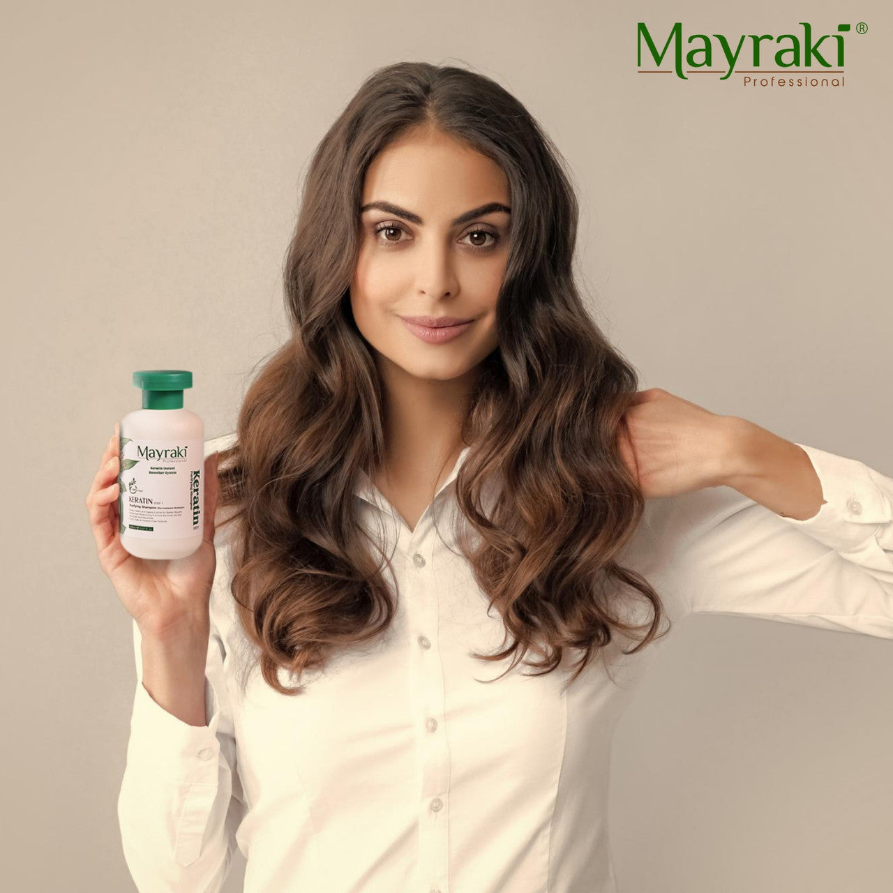 Mayraki Organic Hydrolyzed Keratin Instant Smoother System - Organic Keratin treatment for damaged hair, organic keratin treatment at home, natural Brazilian blowout for instant smooth hair | 6th Generation, Formaldehyde-free, Set of 2