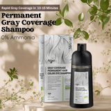 Gray Coverage Permanent Hair Color Dye Shampoo 100% Vegan 500ml/16.90 fl.oz